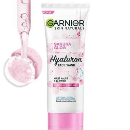 Face Wash  GARNIER SAKURA GLOW  HYALURON FACE WASH 100ML 1 ~blog/2024/8/21/sakura_glow_face_wash